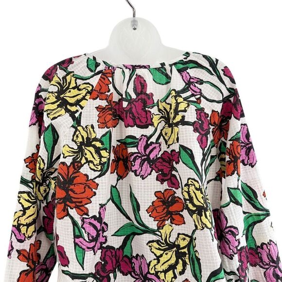 Roberta Roller Rabbit Womens Top Size Small Lucy Jorales Iris Floral Print - Picture 7 of 11
